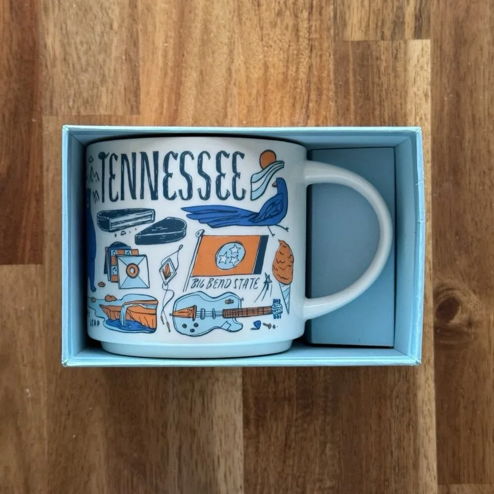 Starbucks Tennessee Been There Series Coffee Tea Mug Ceramic Cup 14 oz New W SKU